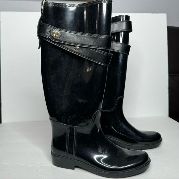 Coach rain boots size 7 - Picture 1 of 7